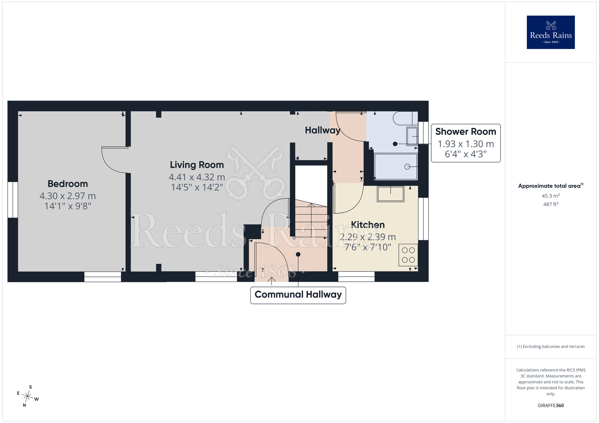 Floorplan of 1 bedroom Flat to rent, Hatton Street, Macclesfield, Cheshire, SK11