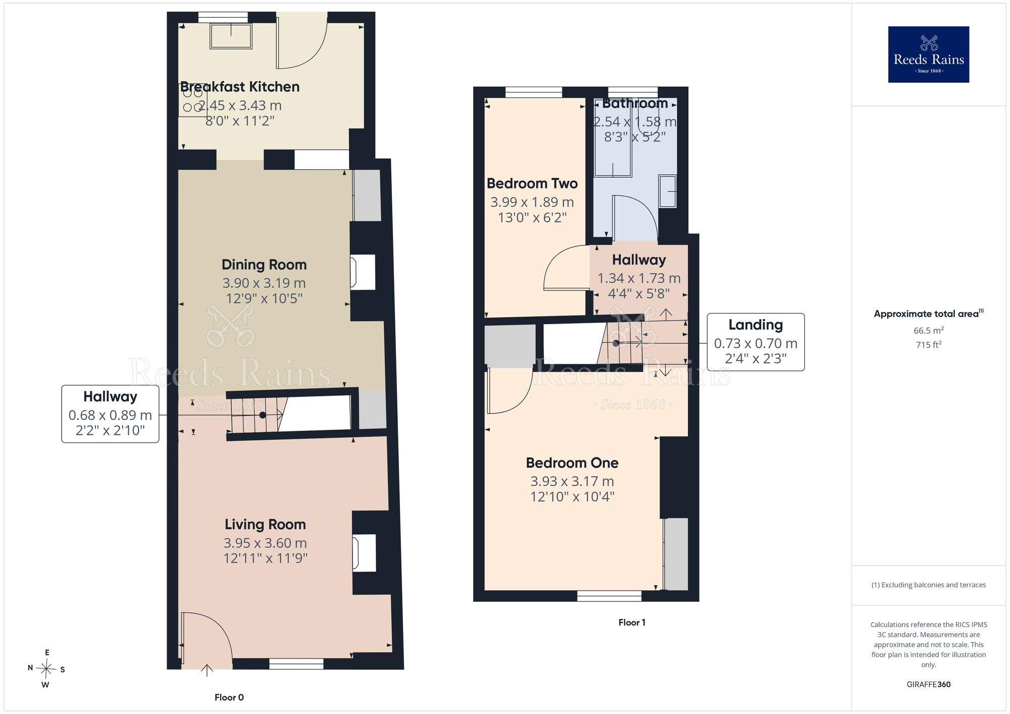 Floorplan of 2 bedroom Mid Terrace House for sale, High Street, Macclesfield, Cheshire, SK11