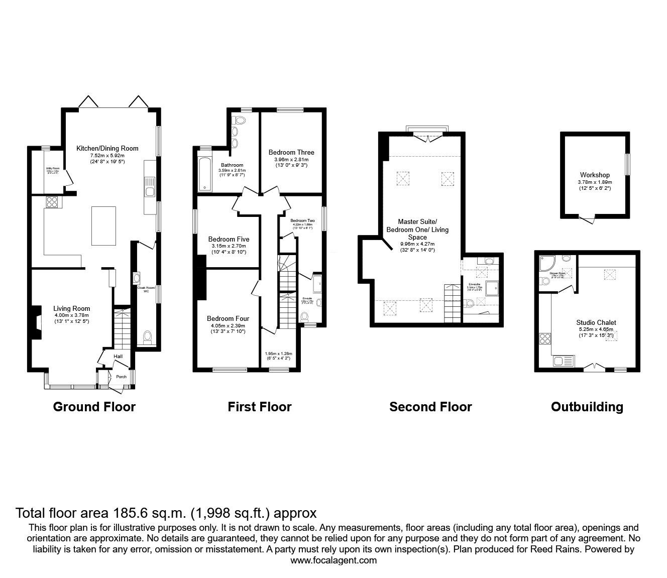 Floorplan of 6 bedroom Semi Detached House for sale, Lindrum Avenue, Lyme Green, Cheshire, SK11