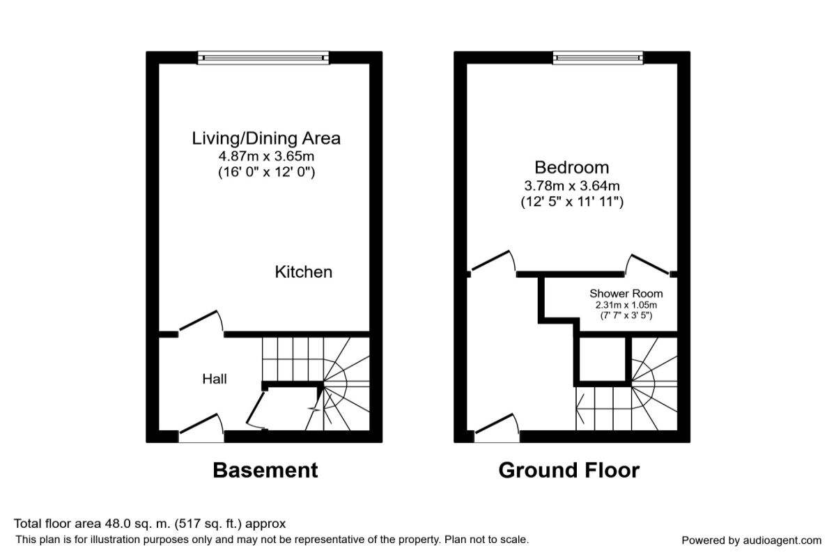 Floorplan of 1 bedroom Flat to rent, Newton Street, Manchester, Greater Manchester, M1