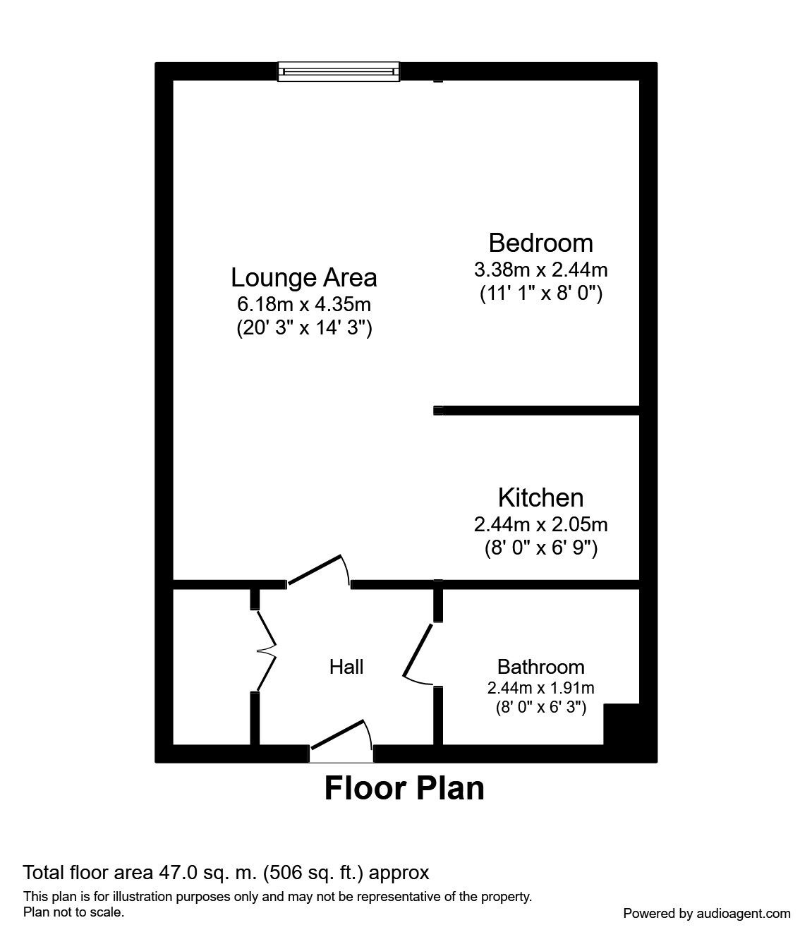 Floorplan of  Flat to rent, Red Bank, Manchester, Greater Manchester, M4
