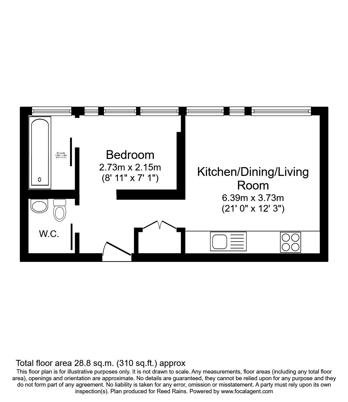 Floorplan of  Flat to rent, Deansgate, Manchester, Greater Manchester, M3