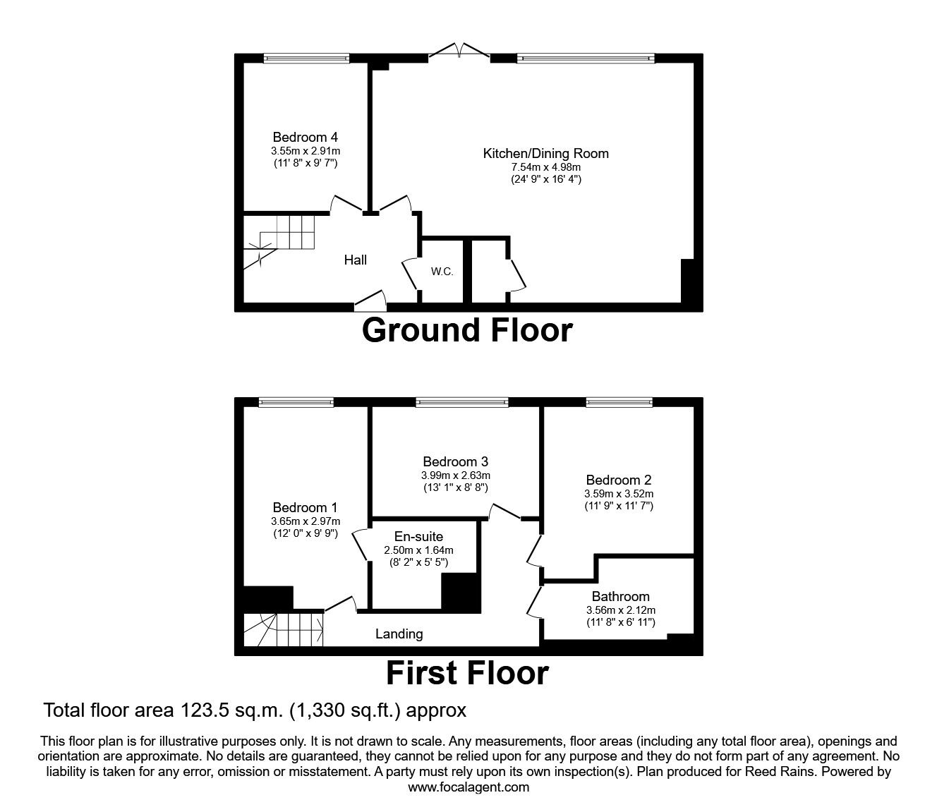 Floorplan of 4 bedroom Flat to rent, Great Ancoats Street, Manchester, M4