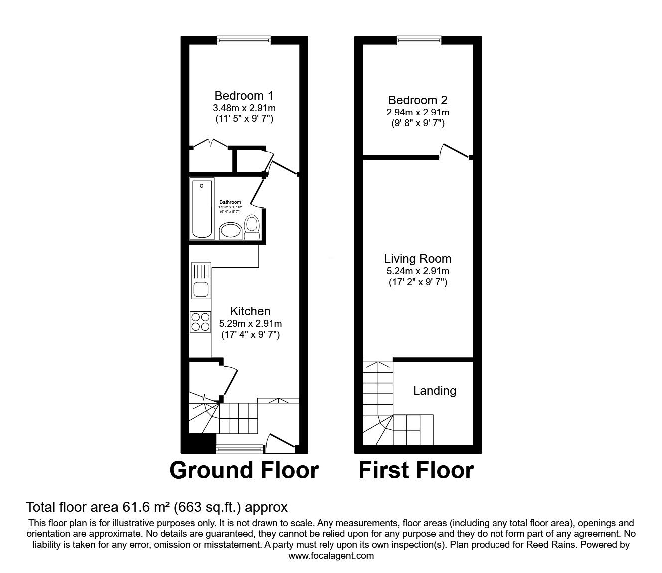 Floorplan of 2 bedroom  Flat to rent, Newton Street, Manchester, M1