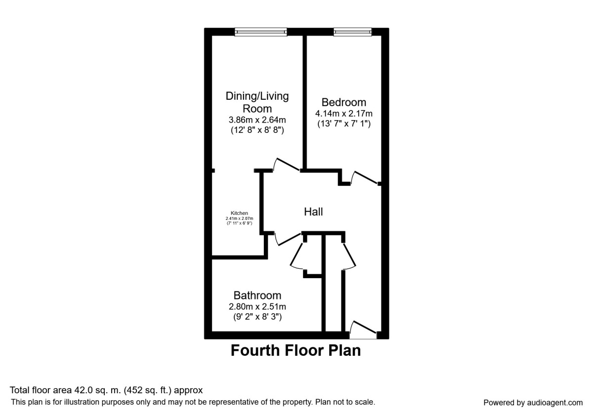 Floorplan of 1 bedroom  Flat to rent, Whitworth Street, Manchester, Greater Manchester, M1