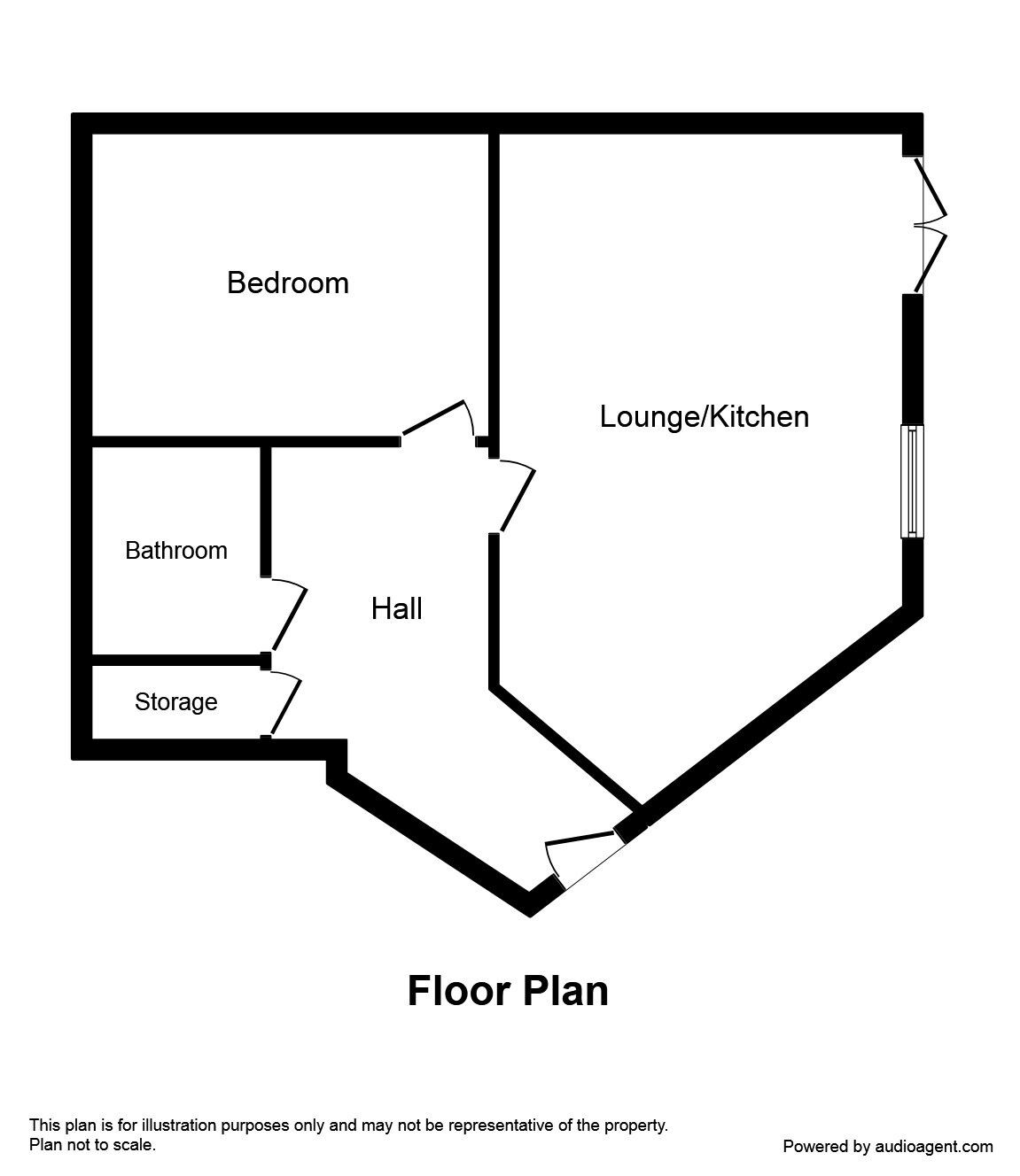 Floorplan of 1 bedroom Flat to rent, Schuster Road, Manchester, M14