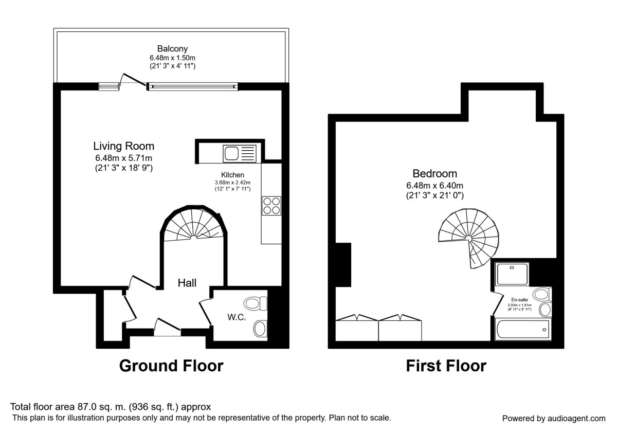 Floorplan of 1 bedroom Flat to rent, Whitworth Street West, Manchester, Greater Manchester, M1