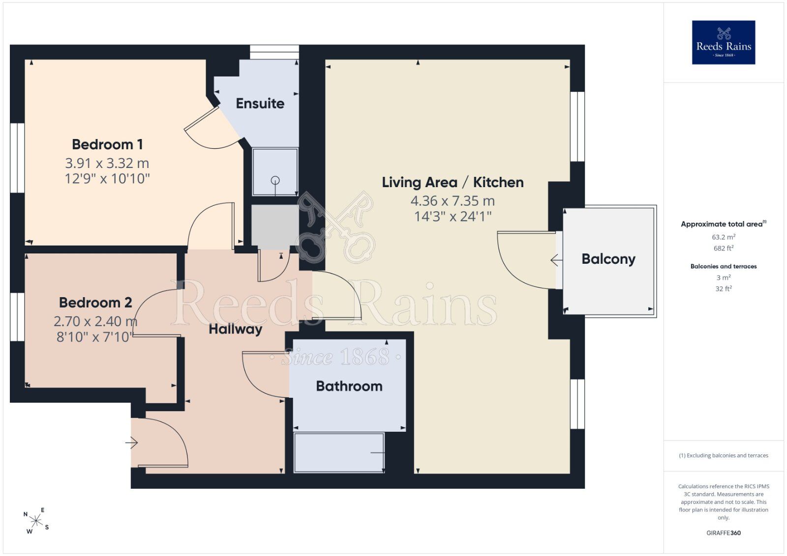 Floorplan of 2 bedroom Flat for sale, Chapeltown Street, Manchester, M1