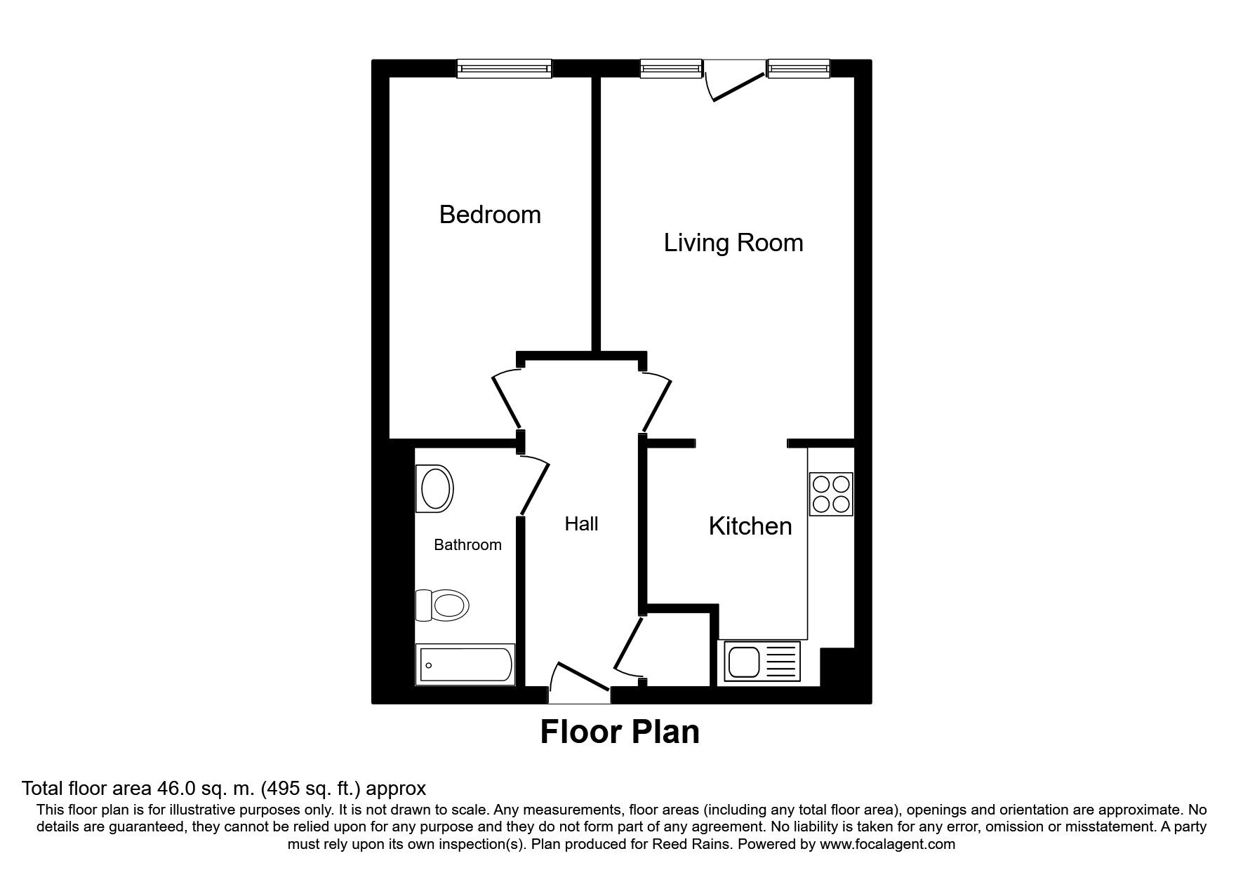 Floorplan of 1 bedroom  Flat for sale, High Street, Manchester, M4