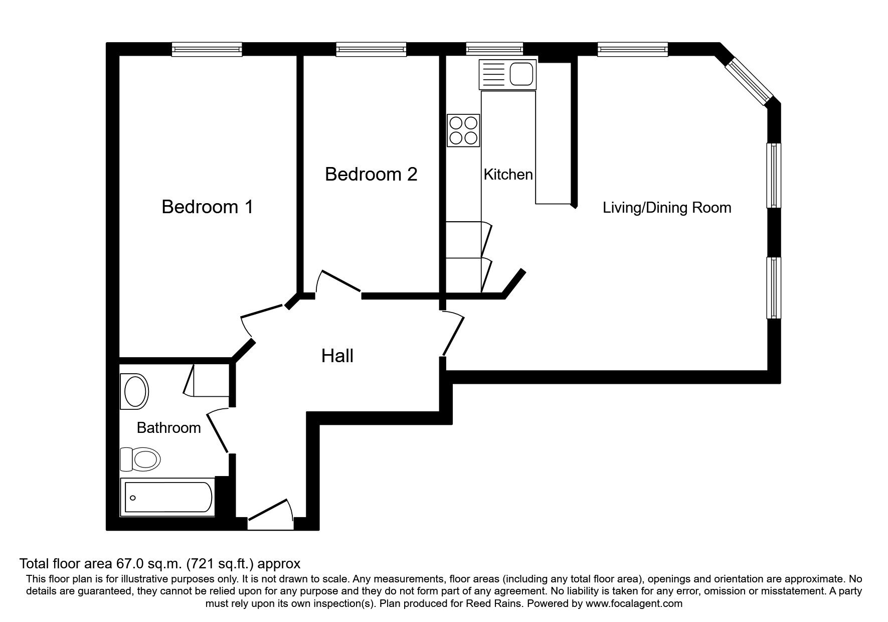 Floorplan of 2 bedroom  Flat to rent, Bombay Street, Manchester, Greater Manchester, M1