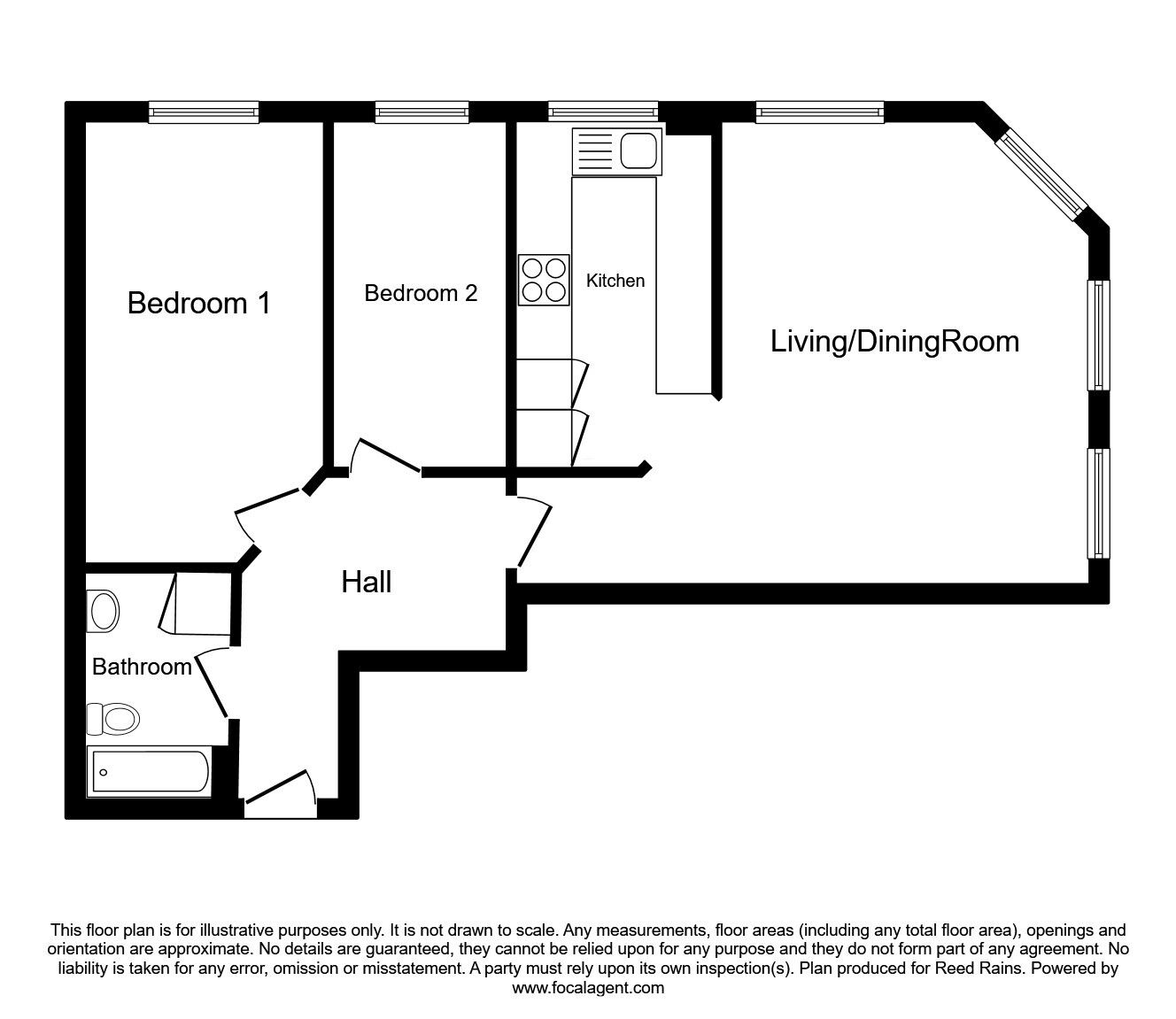 Floorplan of 2 bedroom Flat to rent, Bombay Street, Manchester, Greater Manchester, M1
