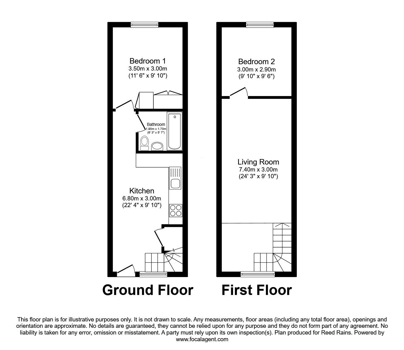Floorplan of 2 bedroom  Flat to rent, The Sorting House, 83 Newton Street, Greater Manchester, M1