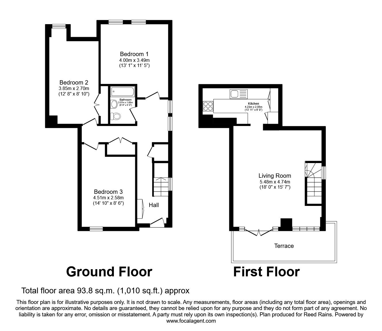 Floorplan of 3 bedroom  Flat to rent, The Royal, Wilton Place, Greater Manchester, M3