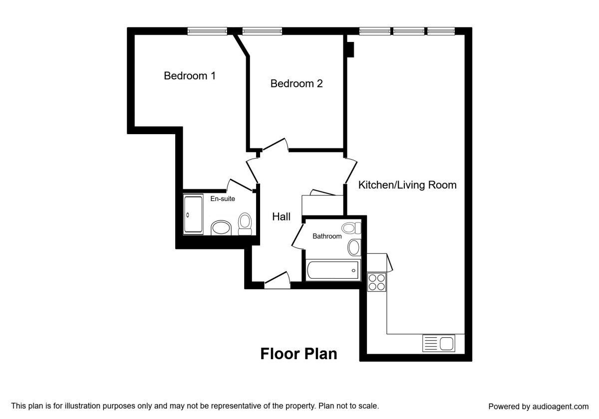 Floorplan of 2 bedroom  Flat for sale, Murray Street, Manchester, M4
