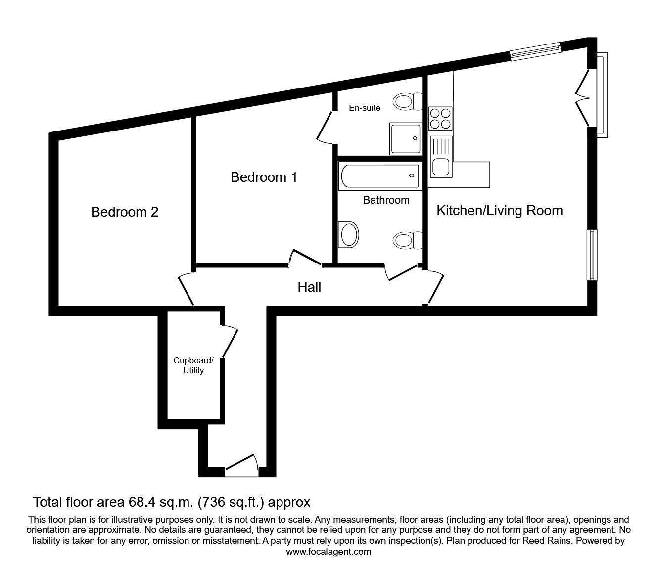 Floorplan of 2 bedroom Flat for sale, Quantum, 6 Chapeltown Street, Manchester, M1