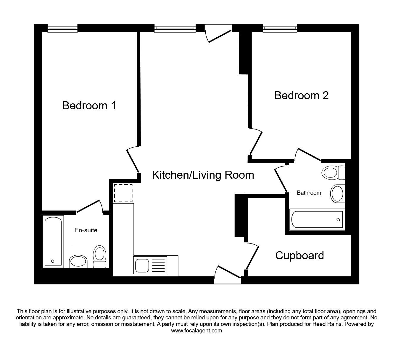 Floorplan of 2 bedroom  Flat for sale, Store Street, Manchester, M1