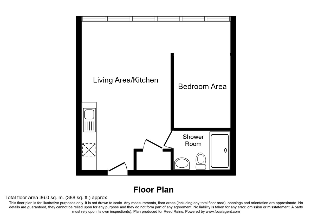 Floorplan of Flat for sale, Munday Street, Manchester, M4