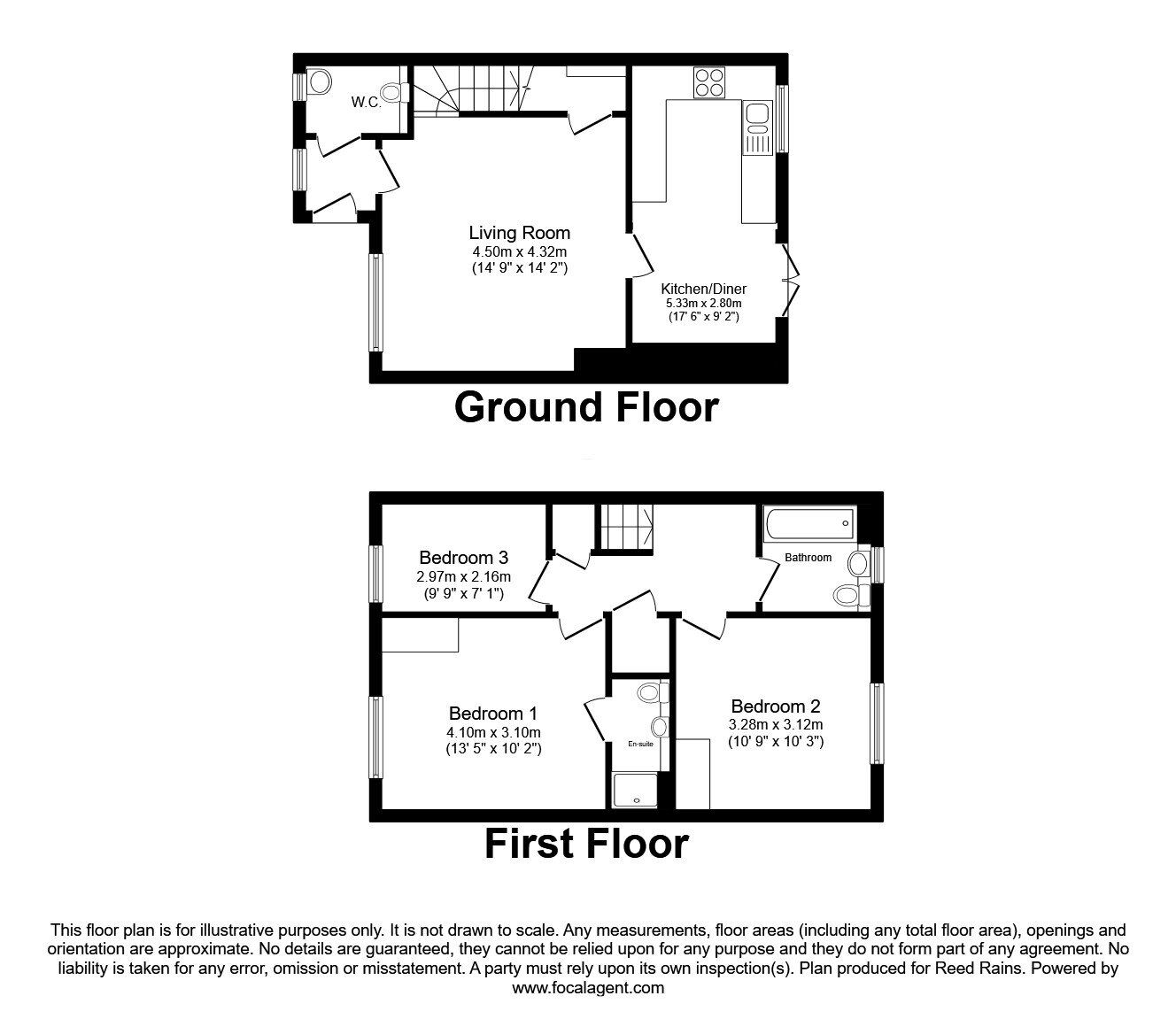 Floorplan of 3 bedroom Semi Detached House for sale, Burcot Road, Manchester, M11