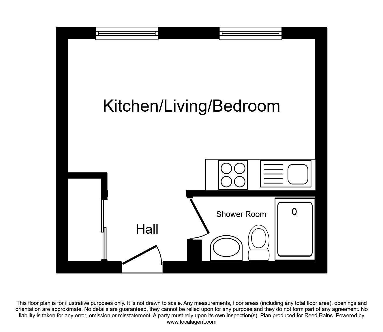 Floorplan of 1 bedroom  Flat to rent, Little Lever Street, Manchester, Greater Manchester, M1