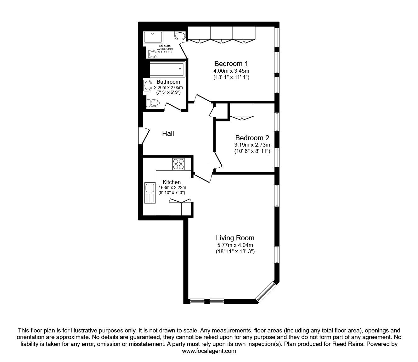 Floorplan of 2 bedroom  Flat to rent, Whitworth Street, Manchester, Greater Manchester, M1