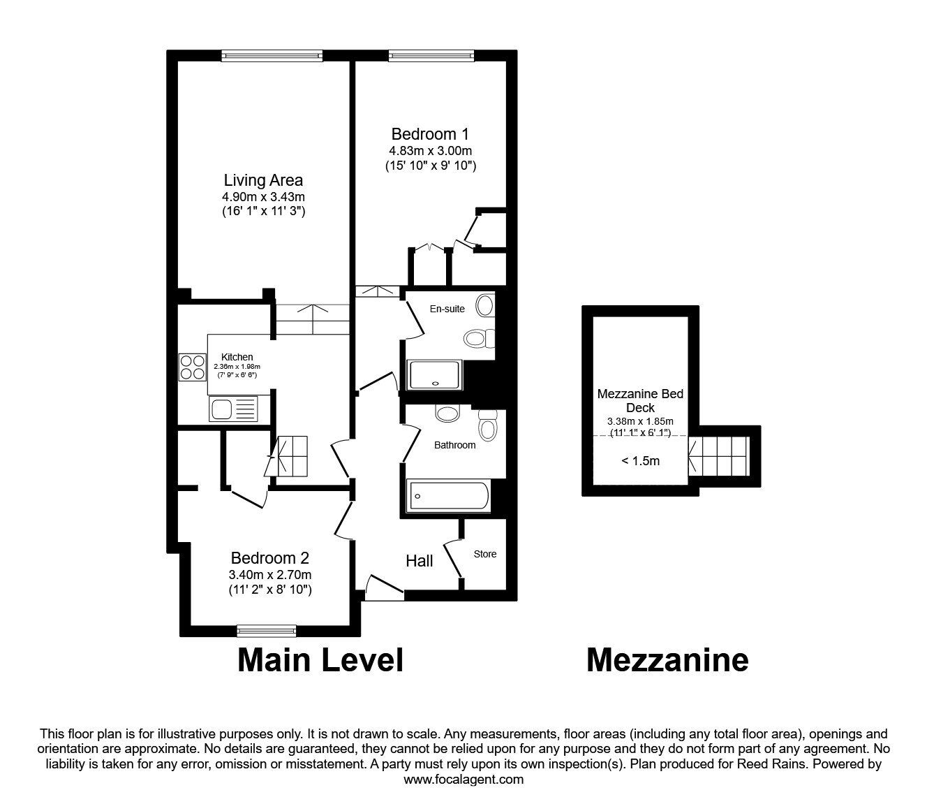 Floorplan of 2 bedroom  Flat for sale, Princess Street, Manchester, M1