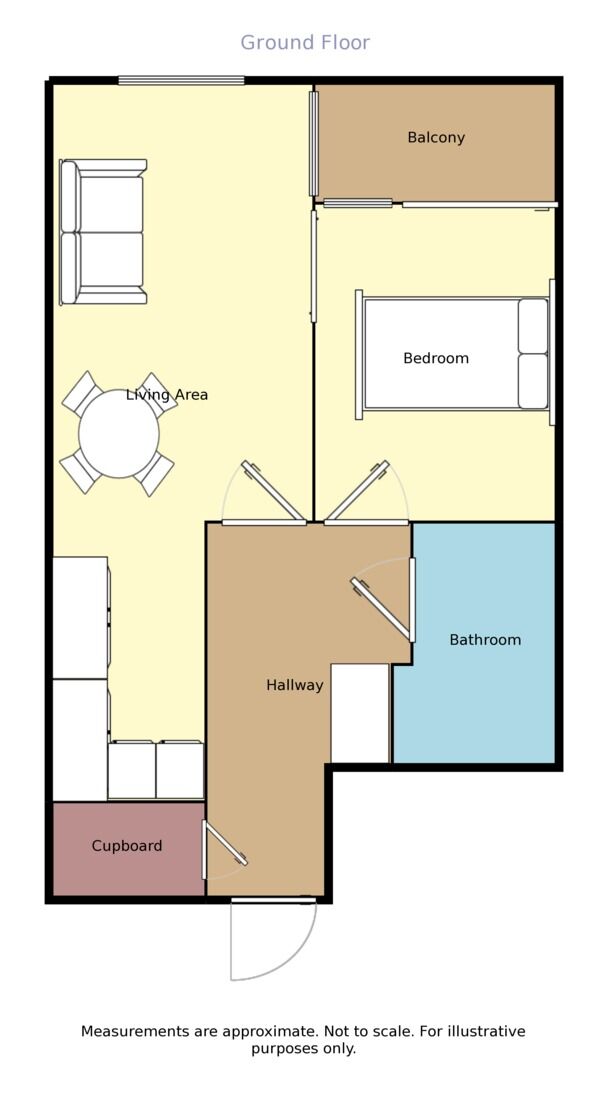 Floorplan of 1 bedroom  Flat to rent, Whitworth Street West, Manchester, Greater Manchester, M1