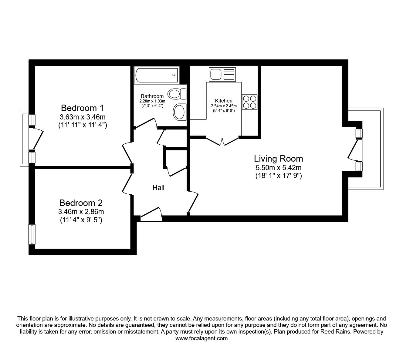 Floorplan of 2 bedroom  Flat to rent, Thomas Telford Basin, Manchester, Greater Manchester, M1