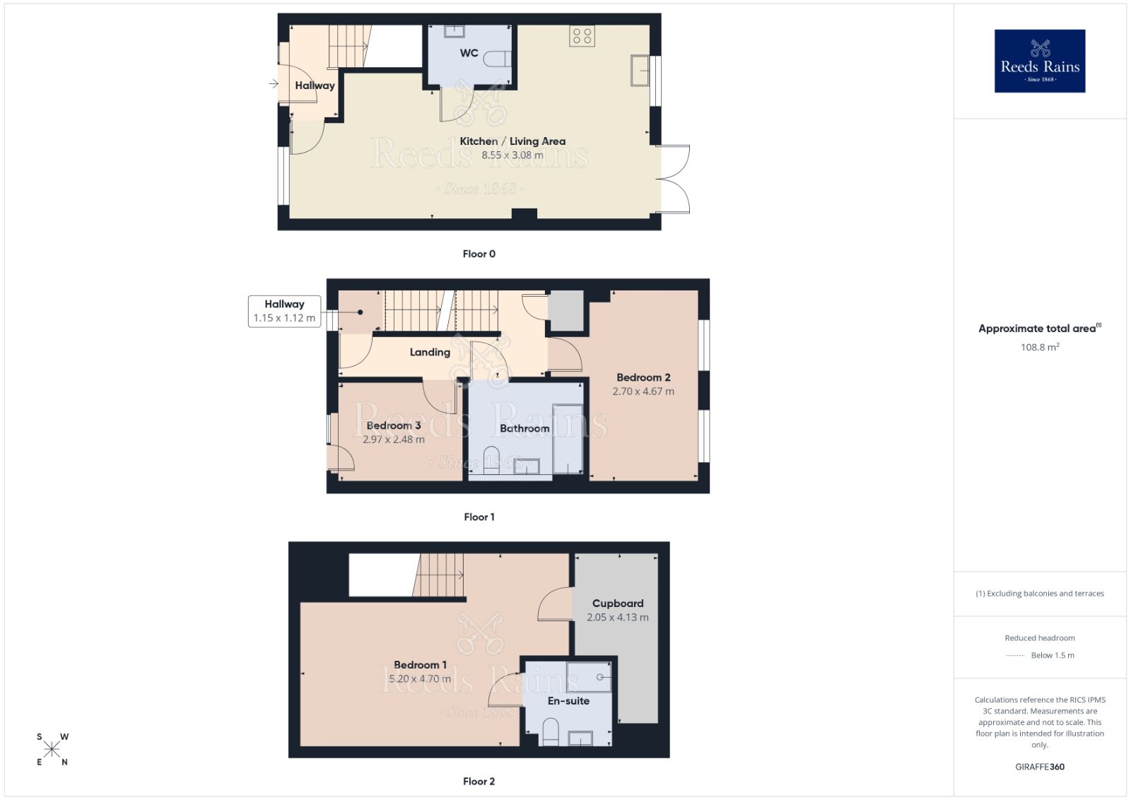 Floorplan of 3 bedroom End Terrace House to rent, Deanwater Close, Manchester, M13