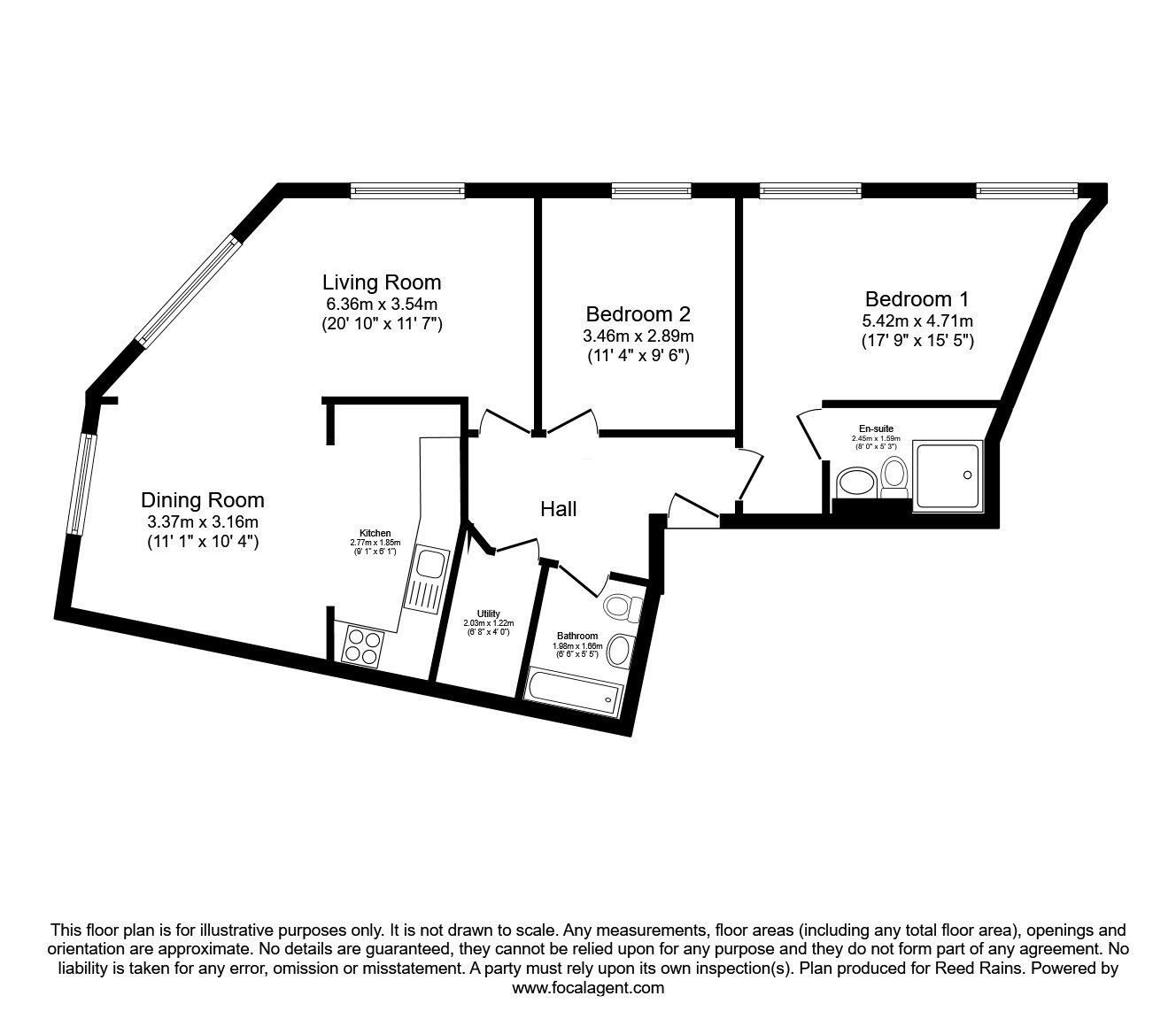 Floorplan of 2 bedroom  Flat for sale, Harter Street, Manchester, Greater Manchester, M1