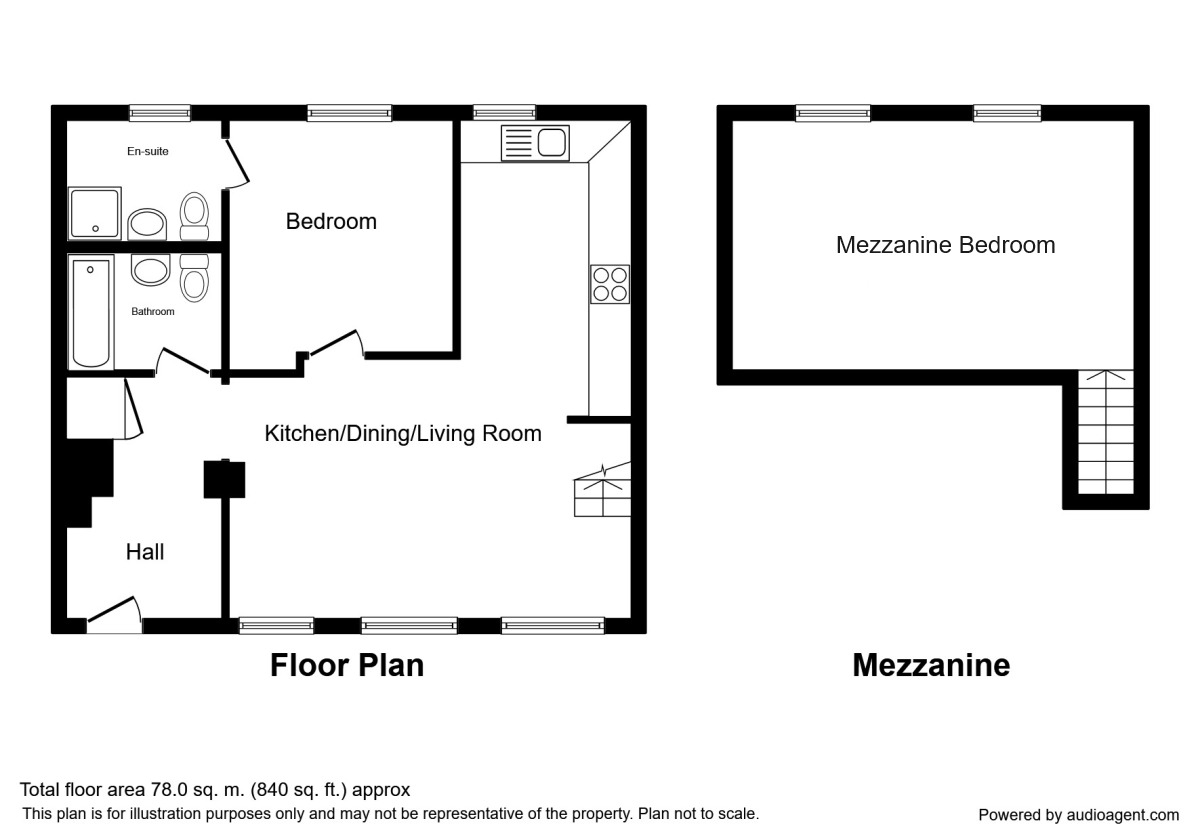 Floorplan of 2 bedroom  Flat for sale, Cotton Street, Manchester, M4