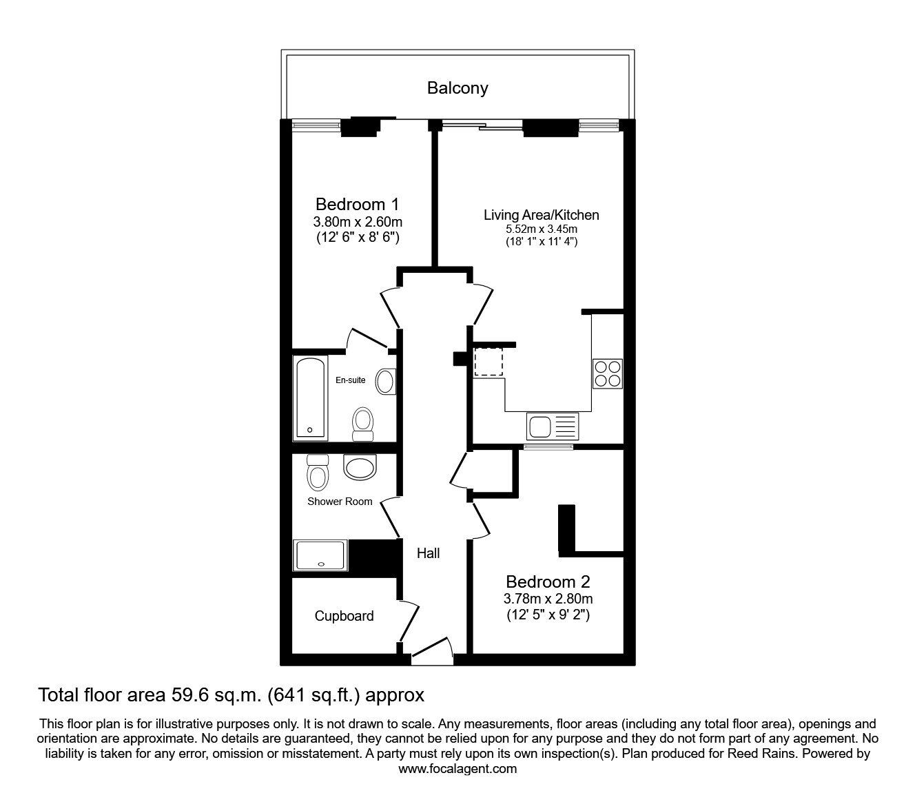 Floorplan of 2 bedroom  Flat for sale, George Street, Manchester, M1