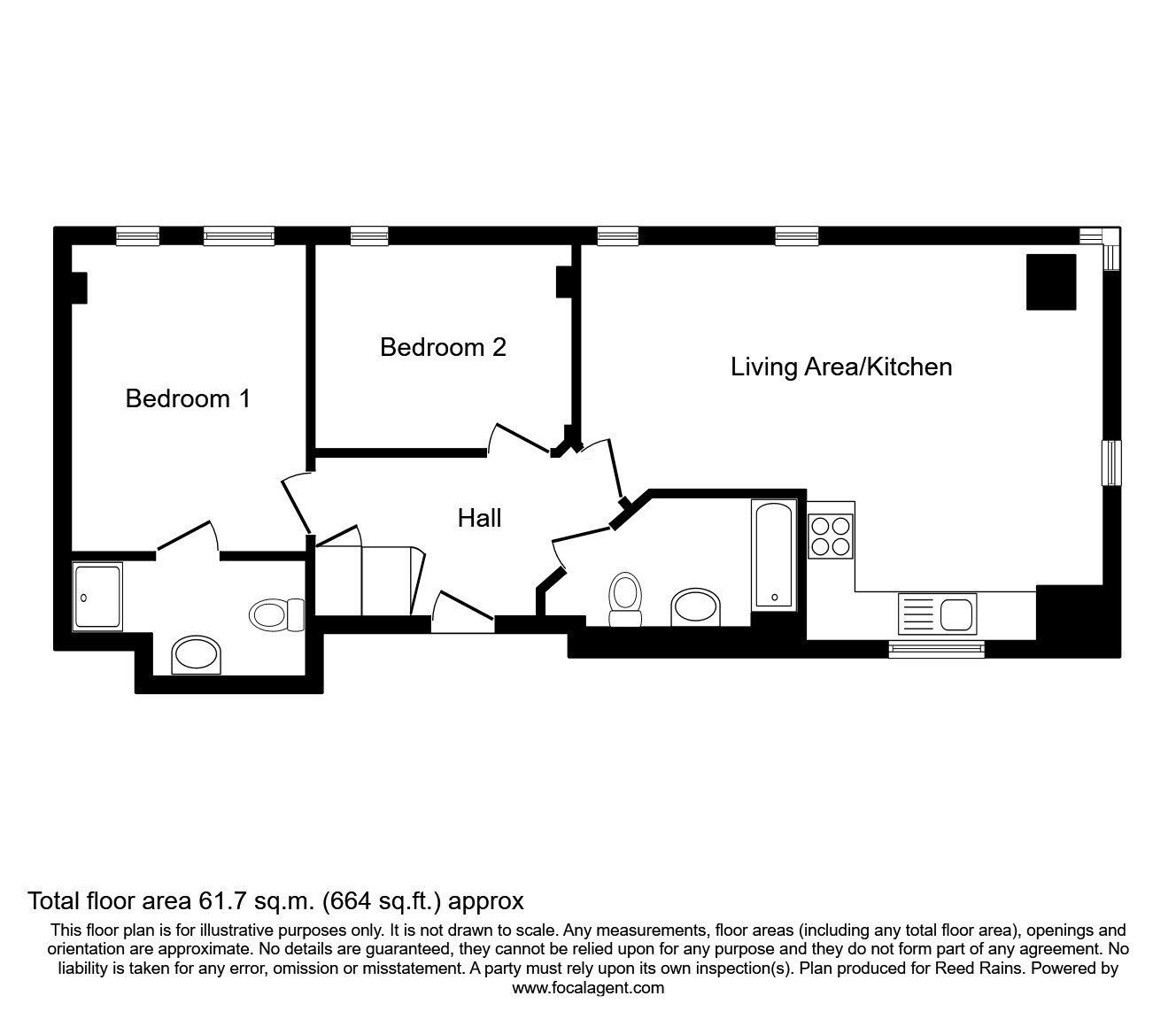 Floorplan of 2 bedroom  Flat for sale, Lever Street, Manchester, M1