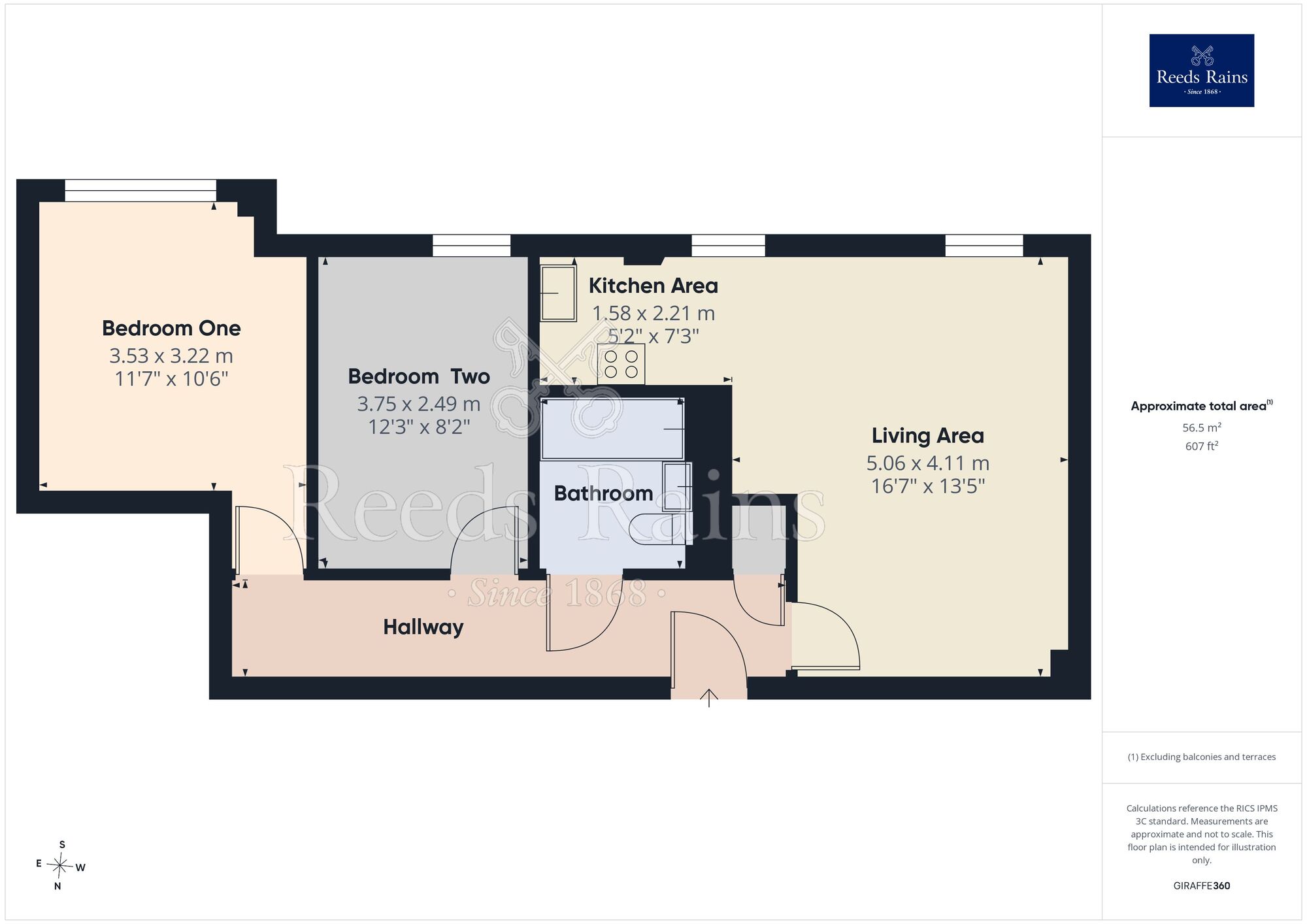 Floorplan of 2 bedroom Flat for sale, Ducie Street, Manchester, M1