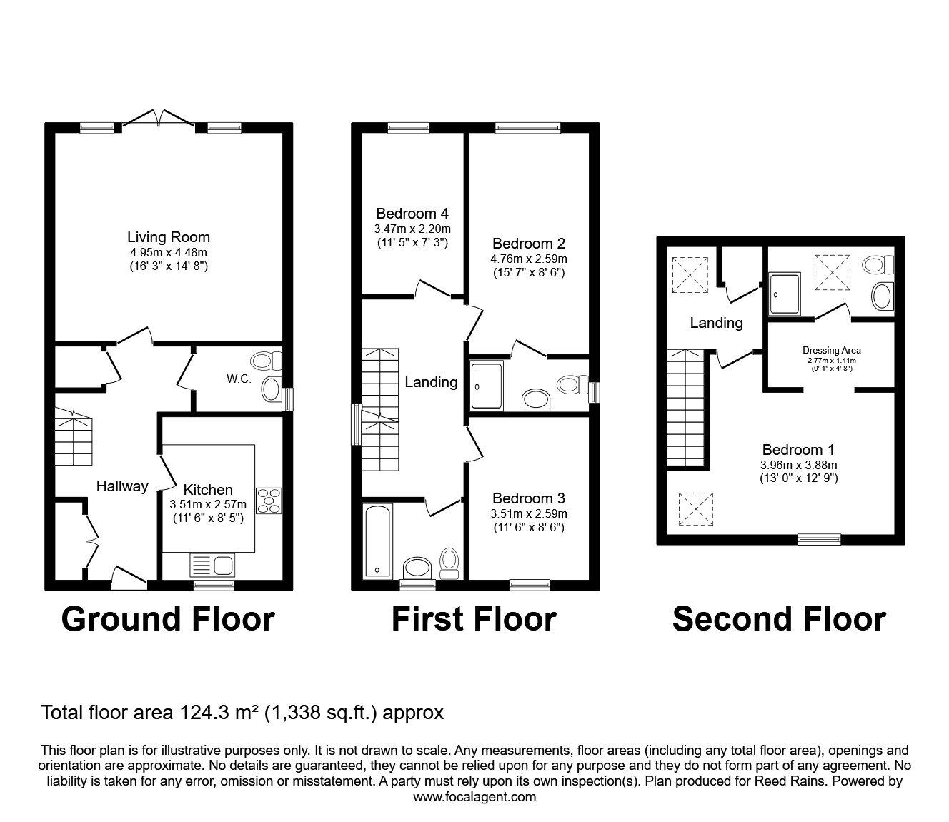 Floorplan of 4 bedroom Semi Detached House for sale, Winstanley Road, Manchester, M40