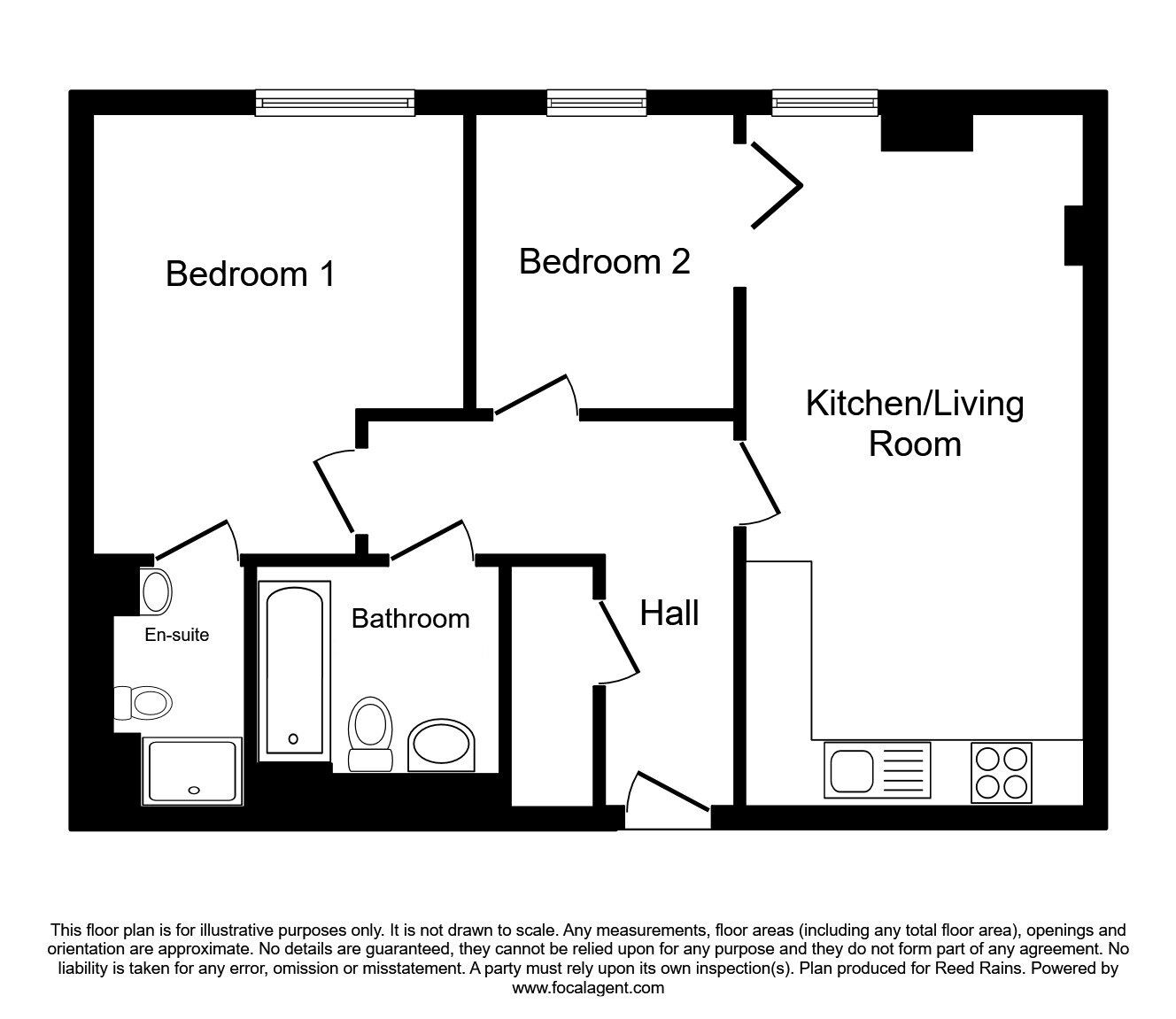 Floorplan of 2 bedroom  Flat to rent, Lower Ormond Street, Manchester, Greater Manchester, M1