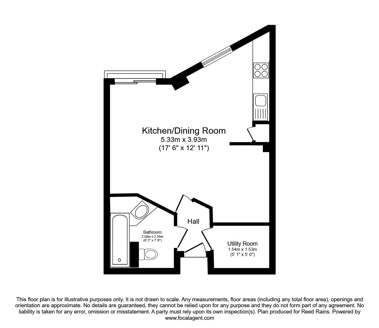 Floorplan of  Flat to rent, Fernie Street, Manchester, Greater Manchester, M4
