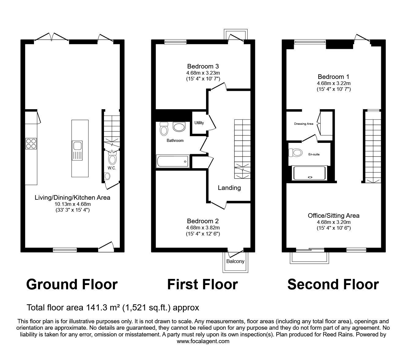 Floorplan of 3 bedroom Mid Terrace House for sale, Guest Street, Manchester, M4
