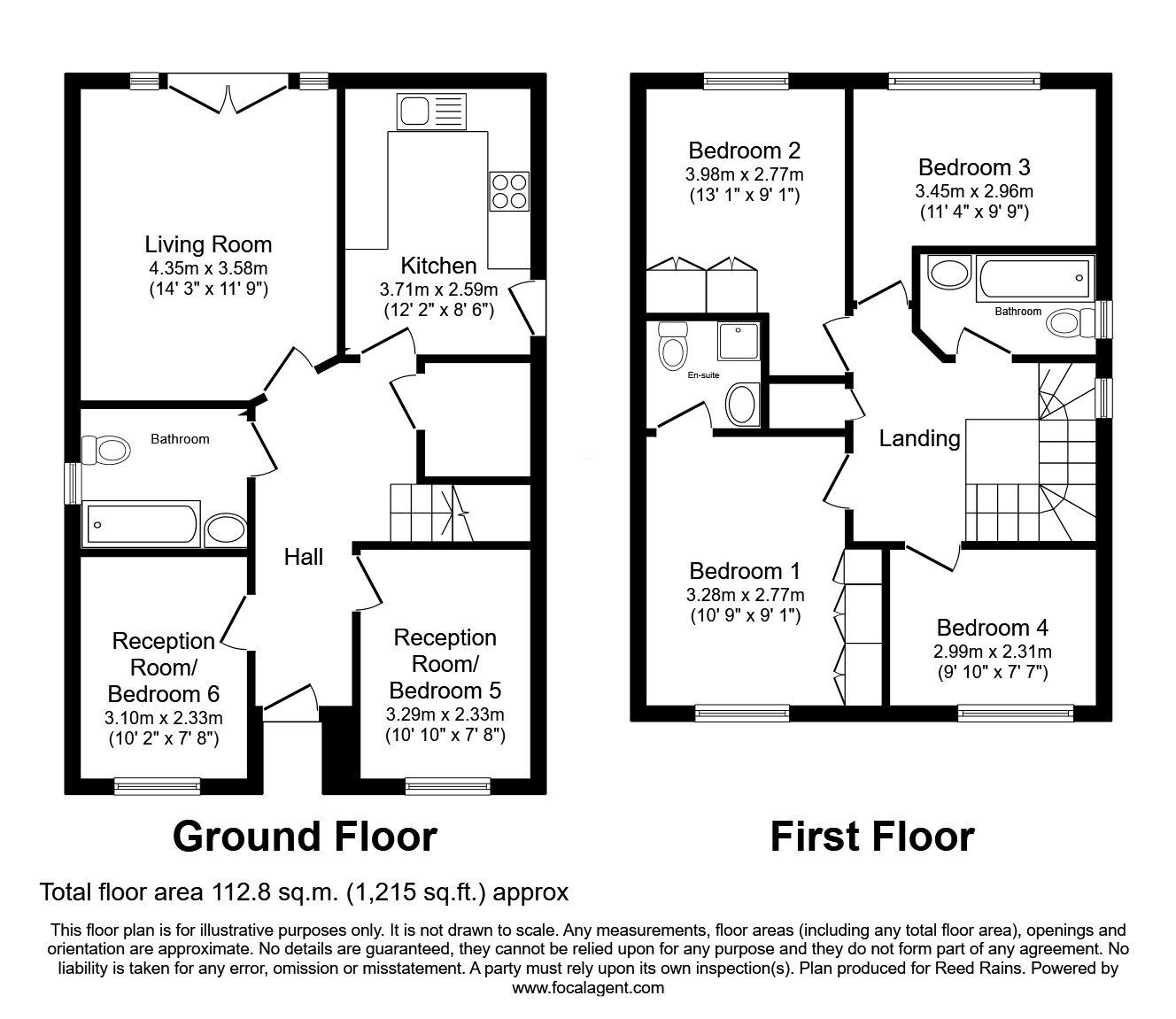 Floorplan of 4 bedroom Detached House for sale, Larch Gardens, Manchester, M8