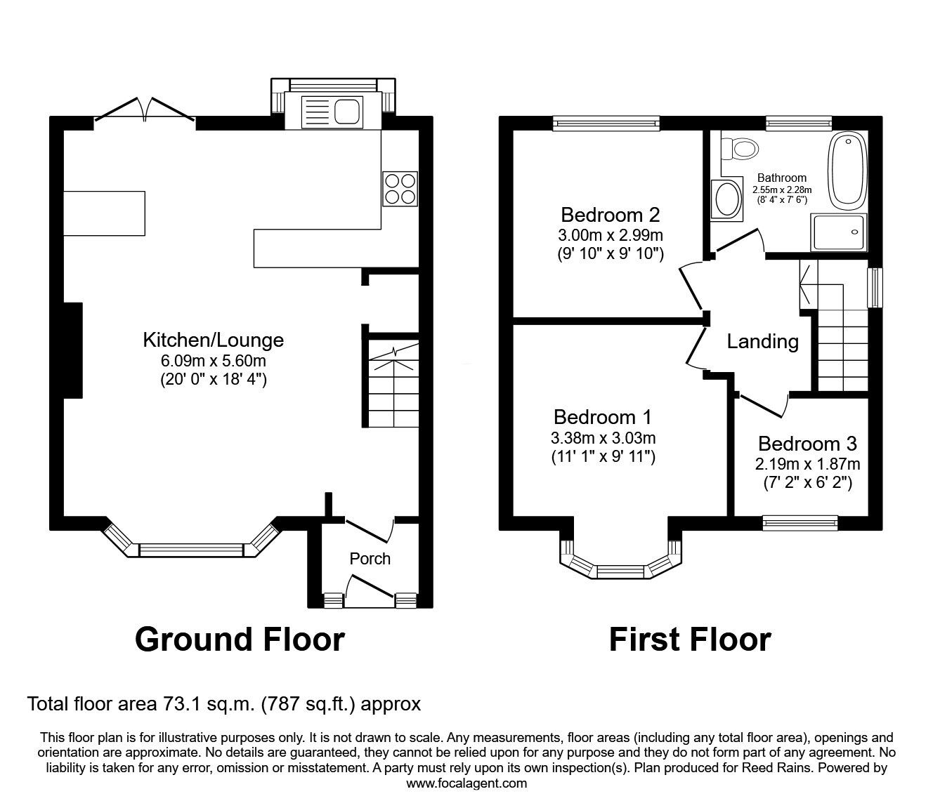Floorplan of 3 bedroom Semi Detached House to rent, West Avenue, New Moston, Greater Manchester, M40