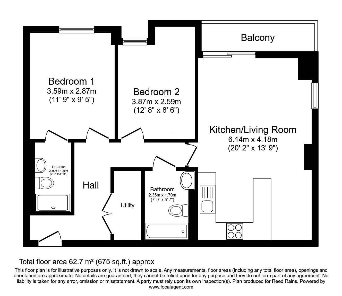 Floorplan of 2 bedroom  Flat to rent, Lord Street, Manchester, Greater Manchester, M4