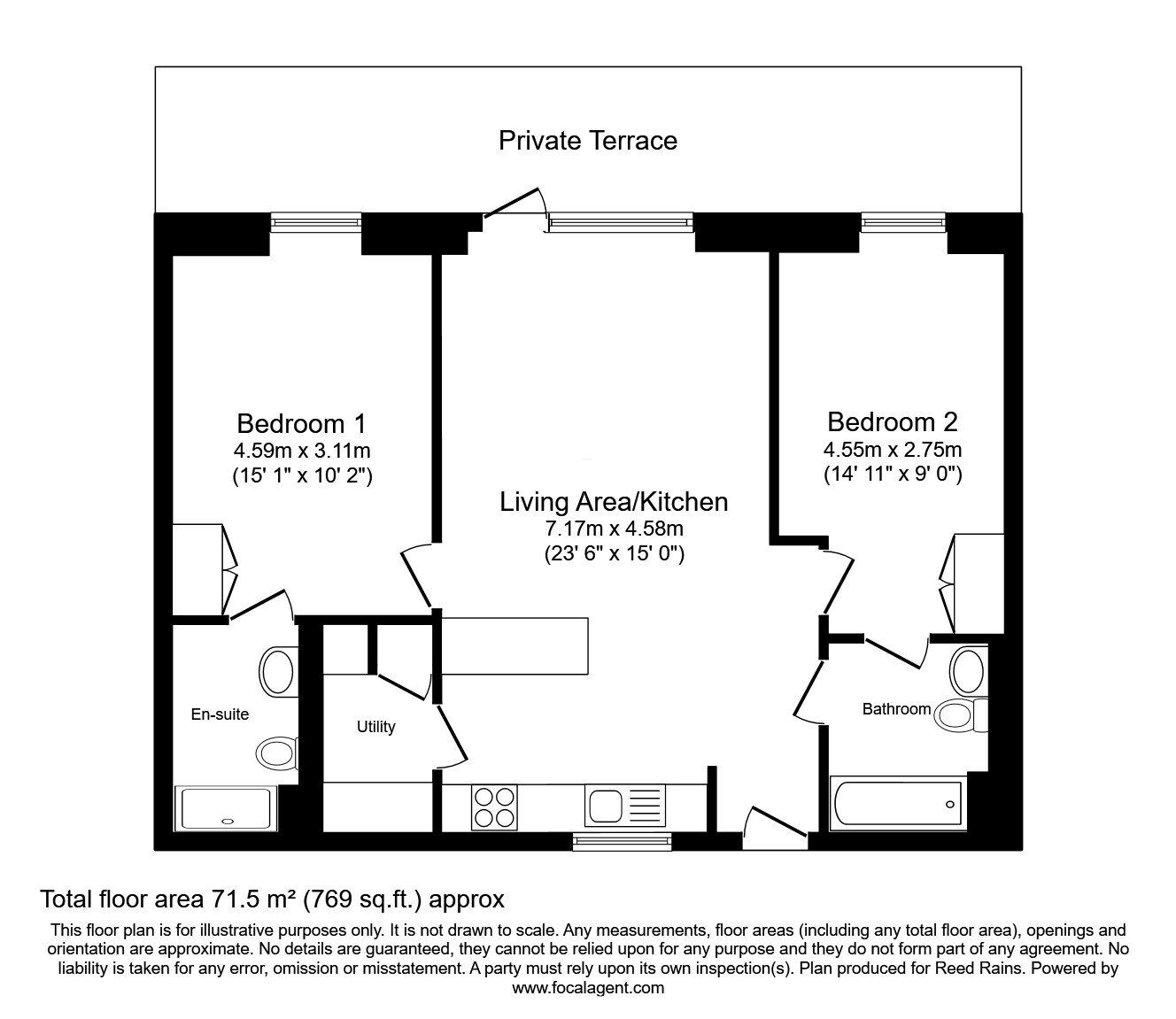 Floorplan of 2 bedroom  Flat for sale, Vesta Street, Manchester, M4