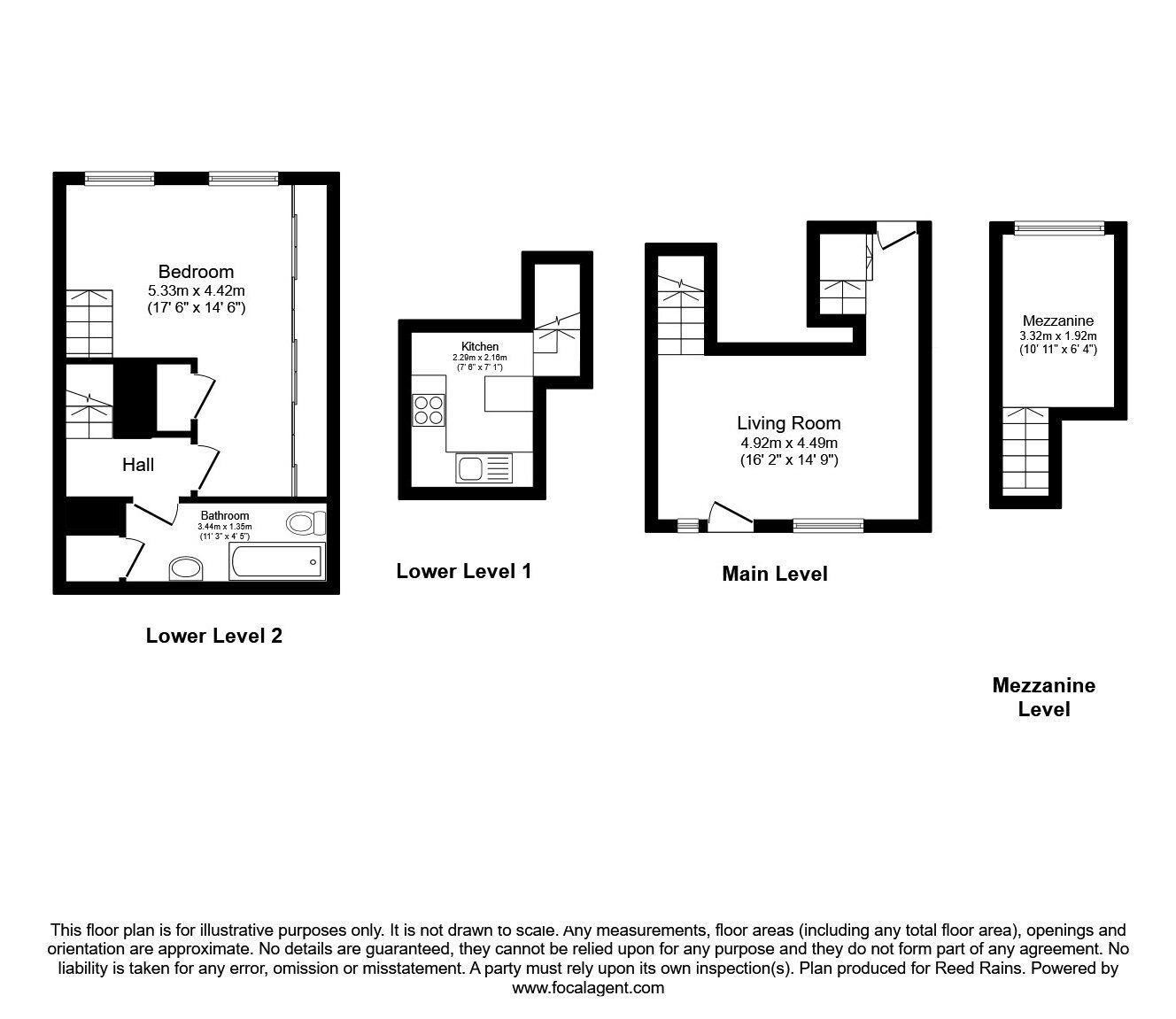 Floorplan of 1 bedroom  Flat for sale, George Street, Manchester, M1