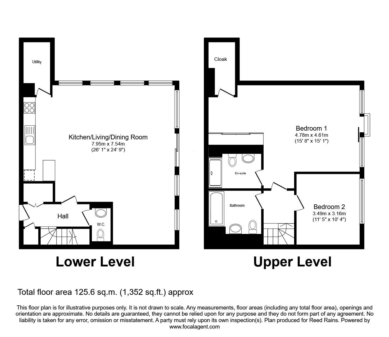 Floorplan of 2 bedroom  Flat for sale, Clowes Street, Salford, M3