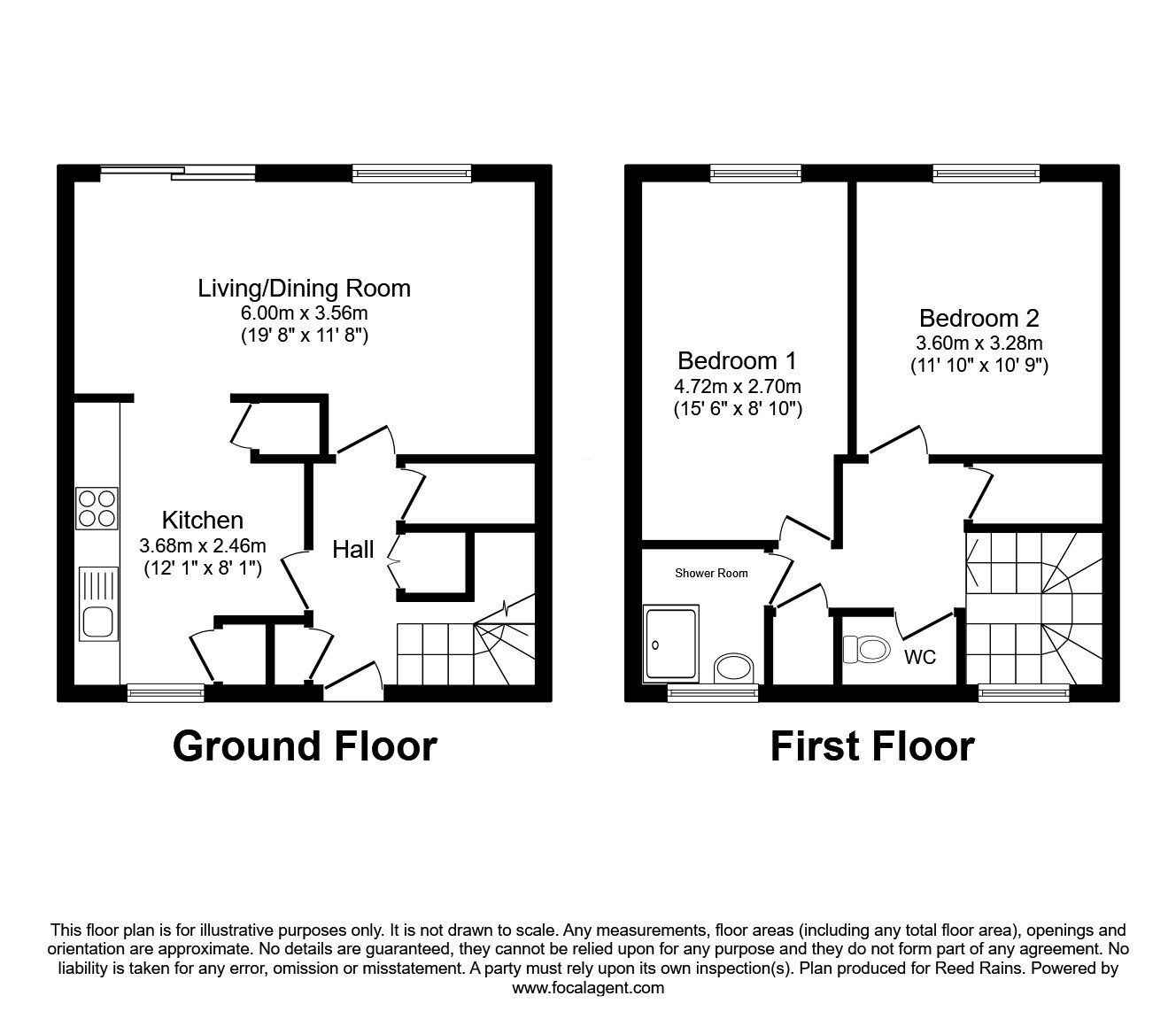 Floorplan of 2 bedroom Mid Terrace House for sale, Morna Walk, Manchester, M12