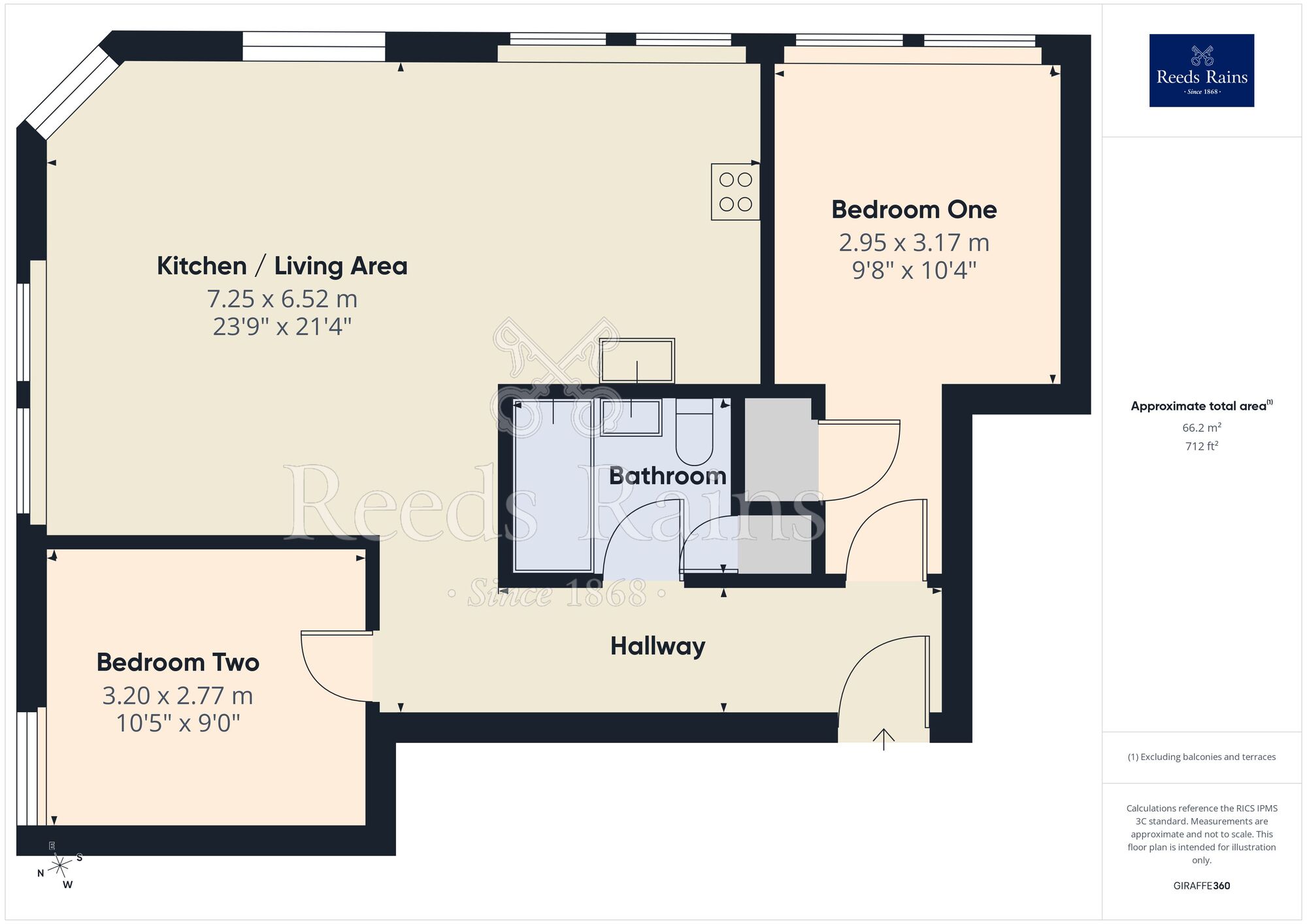 Floorplan of 2 bedroom Flat for sale, Newton Street, Manchester, M1