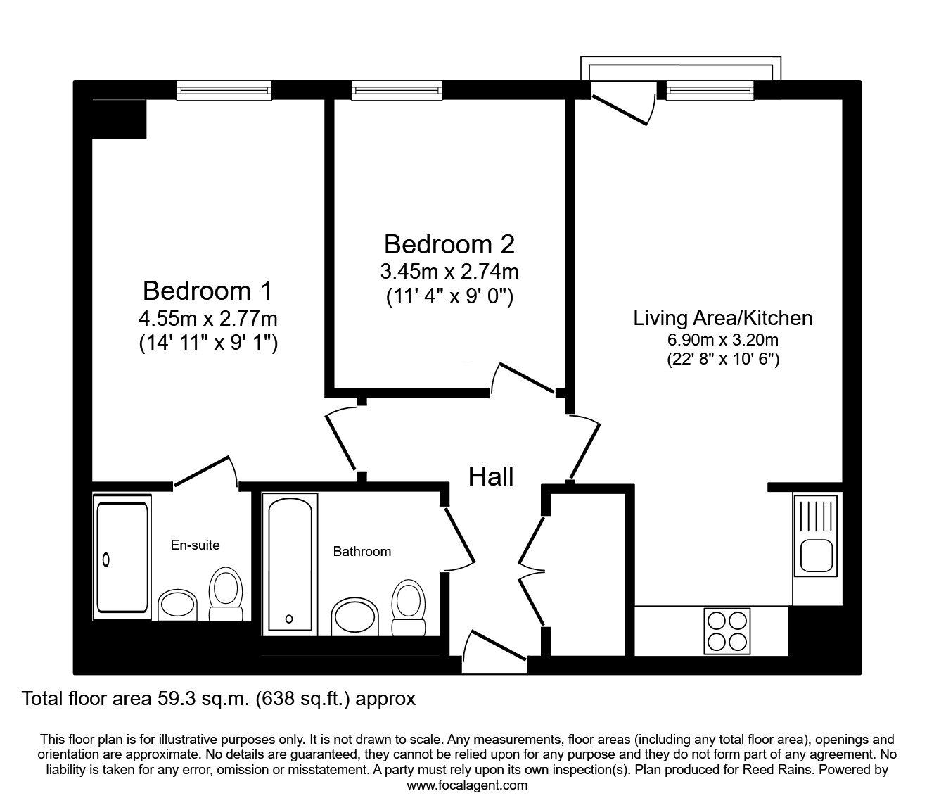Floorplan of 2 bedroom  Flat for sale, Ordsall Lane, Salford, M5