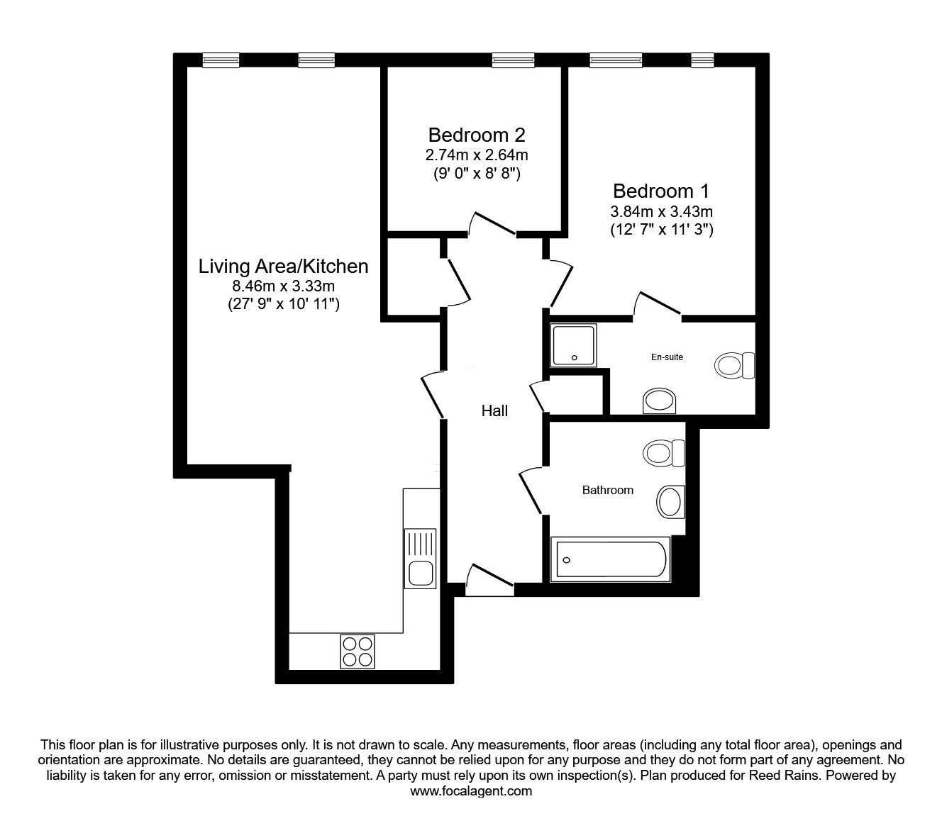 Floorplan of 2 bedroom  Flat for sale, Lever Street, Manchester, M1