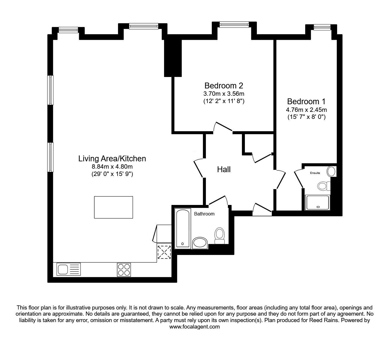 Floorplan of 2 bedroom  Flat for sale, Ducie Street, Manchester, M1