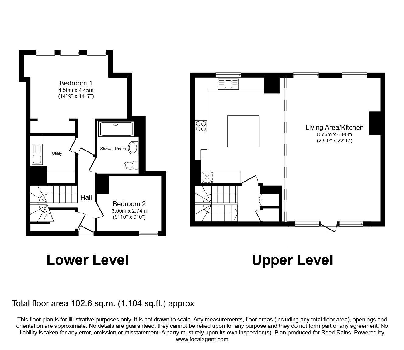 Floorplan of 2 bedroom  Flat for sale, Princess Street, Manchester, M1