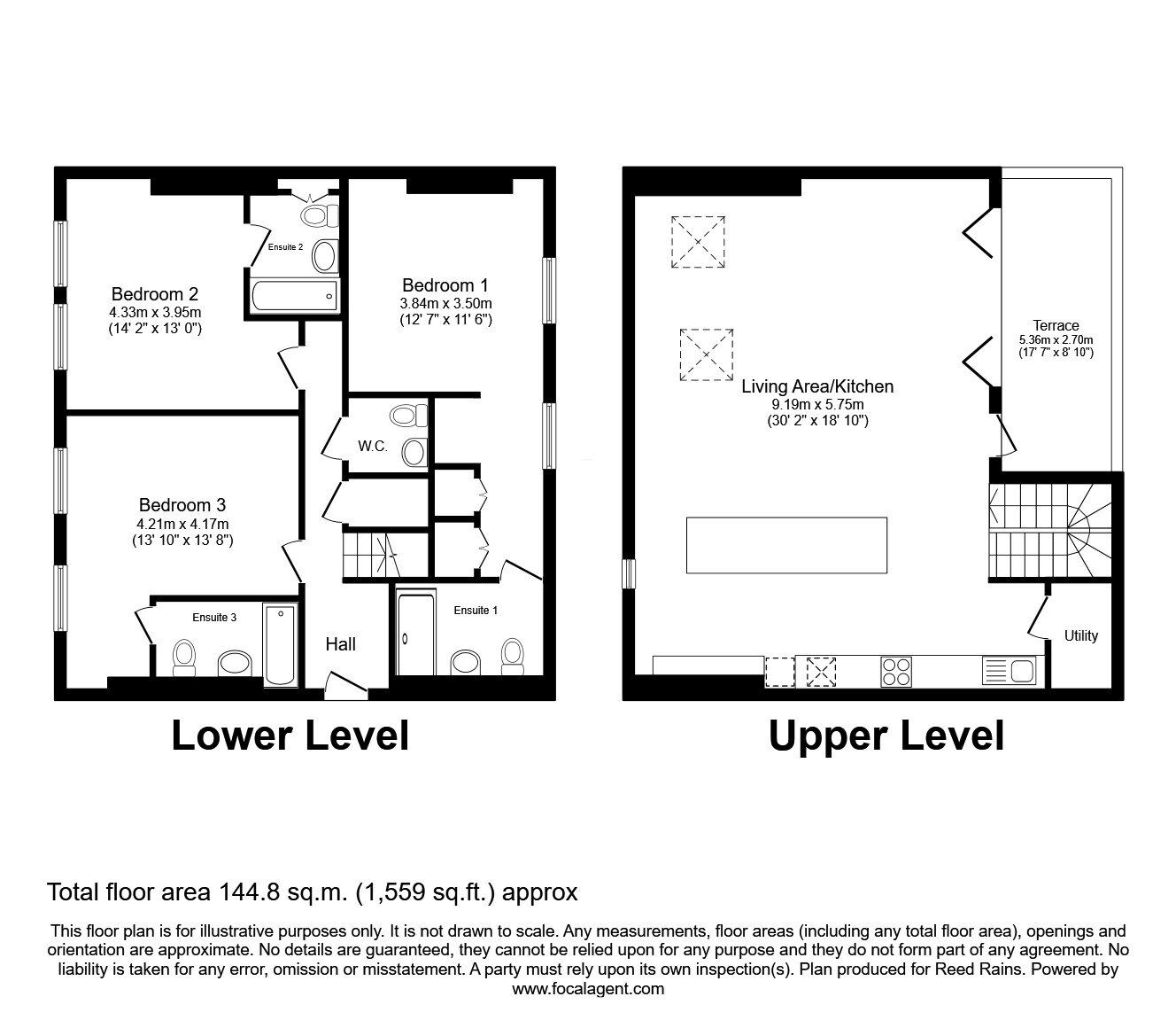 Floorplan of 3 bedroom  Flat for sale, Cotton Street, Manchester, M4